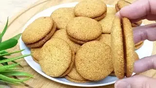 فرشك تونسي بالسميد يذوب في الفم بطريقة مختلفة مع سر التعليكة البنينة  -  Biscuits à la semoule