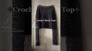 ✧˚ &middot; Crochet Mesh Top ✧˚ &middot;