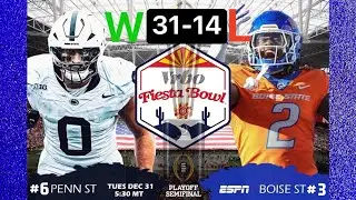 Boise State vs Penn State Game Review & Reaction Video | Fiesta Bowl | CFP2024