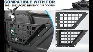Front Door Pocket Ford Bronco 2021+