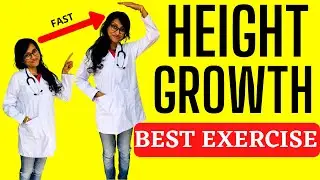 TOP EXERCISE for HEIGHT GROWTH - Best Height Increase Tips by Dr Rupal (Hindi)