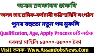 Assam Tea Employees Provident Fund Organization Recruitment 2021 l Apply Online 25 Jr Assistant