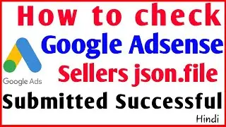 How to check Google Adsense seller json.file successful submitted | seller json file business domain