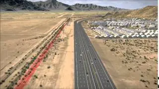 Loop 202 South Mountain Freeway 3D Fly-Through Video