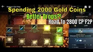 Black Desert Mobile:  Spending 2000 Gold Coins  Road to 2800 CP F2P