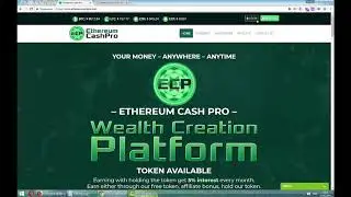#EthereumCashPro бонус 10 000 токенов без вложений ico 2018