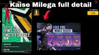 FFWS 2021 Emote in Free Fire | how to get free rewards in FFWS | Free Fire today Event
