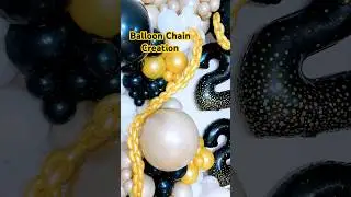 Mini Tutorial Of Balloon Chain Creation #balloon #balloondecoration #eventdecor #tutorial