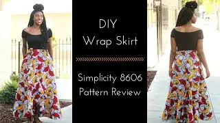DIY Wrap Skirt | Simplicity 8606 Pattern Review