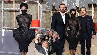 Masked Teyana Taylor Steals the Spotlight as Ben Affleck and Matt Damon Attend The Rip Premiere.