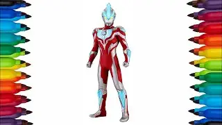 MENGGAMBAR DAN MEWARNAI ULTRAMAN GINGA #ultraman #ultramanginga #mewarnai #menggambar