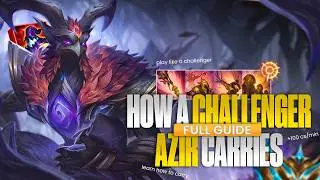 challenger azir guide &mdash; full educational gameplay season 16 (episode 4)