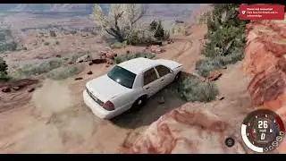 Seeing how long this Ford Crown Victoria will last in BeamNG Drive