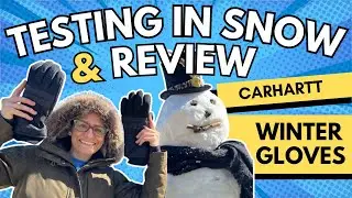 Testing in Snow! Review of Carhartt Waterproof & Insulated Gloves
