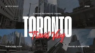 2026 Downtown Toronto Canada: January 2026 City Walking POV 4K