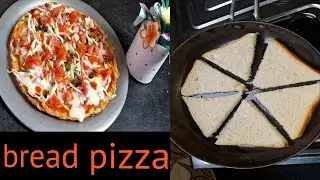 2 Minutes Bread pizza //  Egg Recipe |