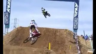 Micheal Mosiman big crash at hangtown pro motocross 2022