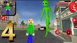 Baldi Stickman - Spiderman Stickman Rope Hero Gangster Crime City #4 Android Gameplay