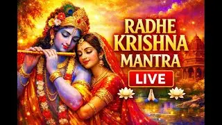 Radhe_Krishna_Mantra LIVE | Krishna Krishna Radhe Radhe | Peaceful Bhajan #radhakrishna #radheradhe