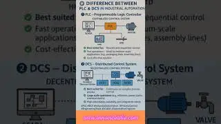 Difference brtween PLC and DCS in Industrial Automation!