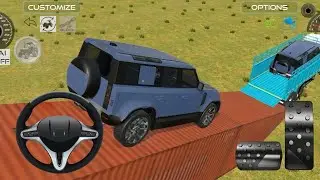 Defender drive offroad truck loading transport drive 