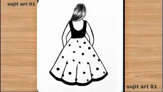 How to get  girl drawing video easy triaditional drawing video step by step pencil ✏️ sketch drawing