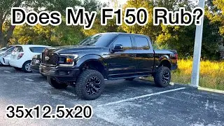 Does My Lifted F150 Rub? | 35x12.5xr20 | Rough Country 6 Inch Lift Kit