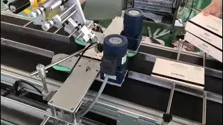 Carton top side labeling machine #labeler #top side labeler #labeling machine# top labeler