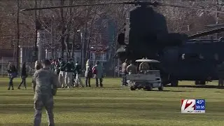 General Braga vists Bishop Feehan High School