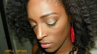 Simple Bronze Makeup Tutorial - TotalDivaRea (Everyday Makeup)