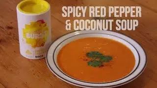 Spicy Red Pepper & Coconut Soup with Organic Burst Maca Powder