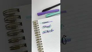 Ideias de t&iacute;tulos simples #titulosbonitos #brushpen #escola #titulos #lettering #voltaasaulas