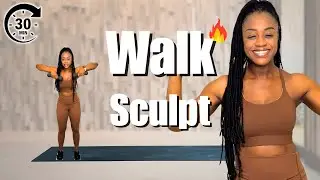 30-Minute Walk & Sculpt Workout | Low Impact Cardio + Strength