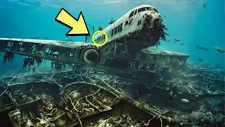 Divers Spot Sunken Plane On Ocean Floor, They Turn Pale After Swimming Inside
