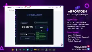 How AIProfitGen X ETH Tool Works 🤑 | Official Launch & Crypto Demo