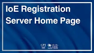 Packet Tracer: IoE Registration Server Home Page