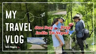 India to Nepal in One Day | Hetauda Ride, Sahid Smarak Park, Waterfalls & Mountains 🏍🇳🇵