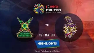 GUY VS TKR HERO CPL T20 MATCH 1 HIGHLIGHTS