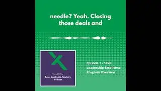 Episode 7 - Sales Leadership Excellence