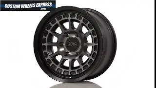 KMC KM719 Canyon Machined Satin Black With Gray Tin 360 Wheel Spin