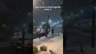 Nieve en Stgo. 🥶🌨