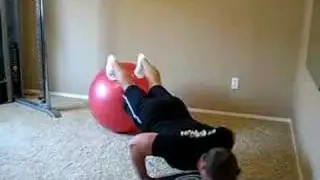Jon Ham Personal Trainer - Bongo Board Pushups on Ball
