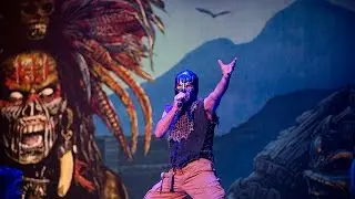 Iron Maiden Mexico City 04/03/16 Bruce Dickinson Blue Demon Mask