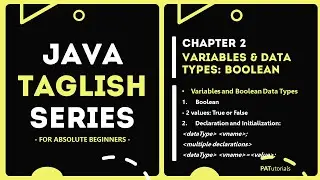 Boolean Data Type - Java Taglish Series For Absolute Beginners | PATutorials
