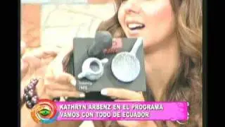 Kathryn Arbenz en el programa Vamos Con Todo de Ecuador