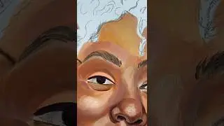 Painting EYEBROWS 🤨 #Art #Painting #ArtCourse
