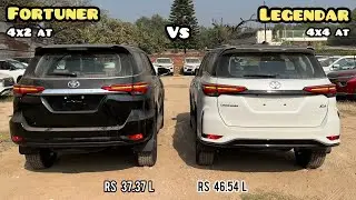 New Toyota Fortuner vs Fortuner Legender 2023 🔥 Black vs White - 4x2 AT vs 4x4 AT -Full Comparison!