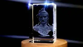 Gaius Caesar Augustus Germanicus 3D Engraved Crystal Gift - FSC82