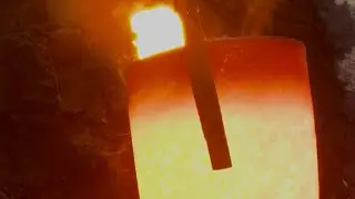 Cast iron melting & casting  # 22 kg material #21 unit #90 minat #furnace #heating #casting #puring 