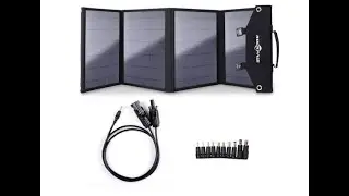 Rockpals 100W Foldable Solar Panel Charger for Suaoki Portable Generator - Overview
